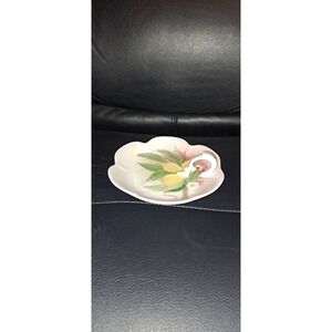 VTG Ring/trinket Dish With Lemons Hand Painted & Signed Audrey